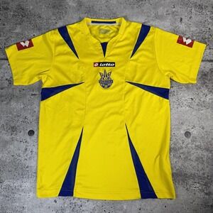 Ukraine Soccer Jersey Mens XL Yellow Blue Football Lotto National Team